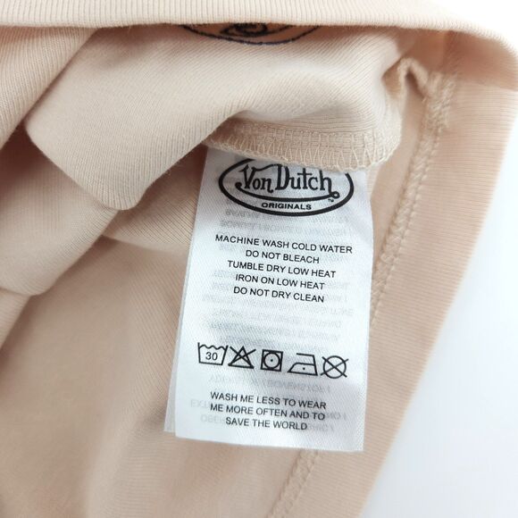 Von Dutch Tank Top Women Size Small UO Exclusive Ecru Ringer Cami - Picture 7 of 11